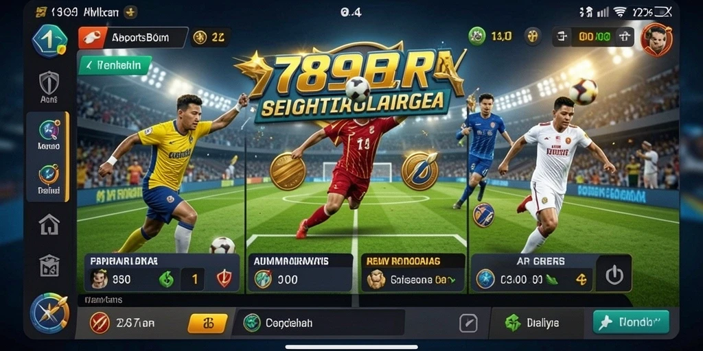 Screenshot utama 789RP menampilkan tampilan taruhan olahraga yang menarik.