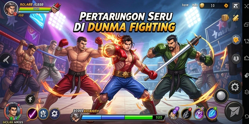 Gameplay BOLA88 yang intens dan mendebarkan di arena pertarungan.
