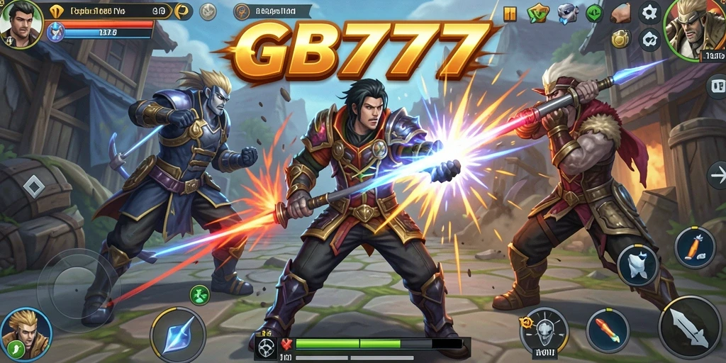 Gameplay intens dalam pertarungan epik GB777.